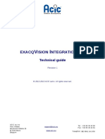 Exacq Ision Ntegration: Technical Guide