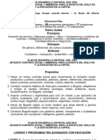 Plan de Desarrollo Distrital 2020 - 2024 y Educación Jorge Laverde