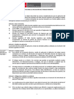 Directiva para La Aplicación Del Trabajo Remoto