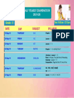 Grade - II: Half Yearly Examination 2019-20