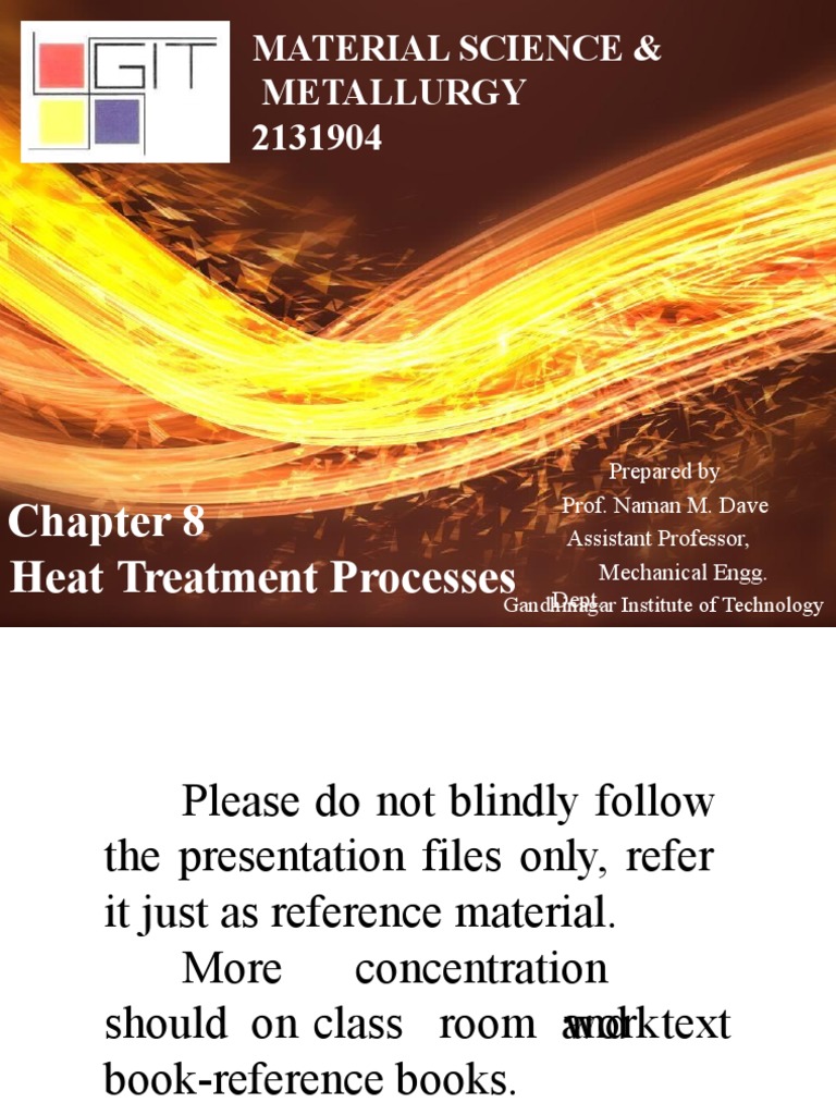 Heat Treatment Processes for Steels | PDF | Annealing (Metallurgy ...