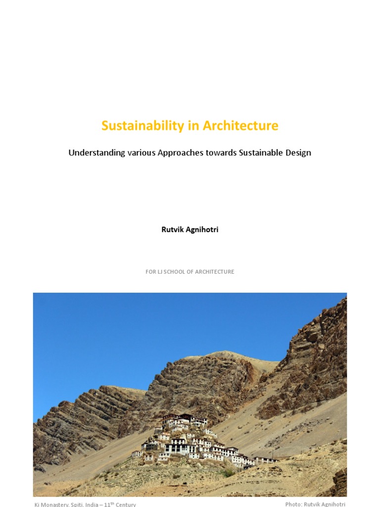 Sustainable Architecture Approaches | PDF | Heat Transfer | Brick