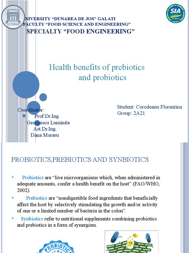 Probiotics & Prebiotics in Health | PDF | Probiotic | Digestive System