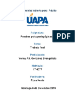 Evaluación estudiante dificultades aprendizaje