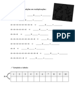 Transforma As Adições em Multiplicações - Tabuada Do 4