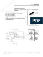 Pulse Width Modulation Control Circuit Technical Specifications