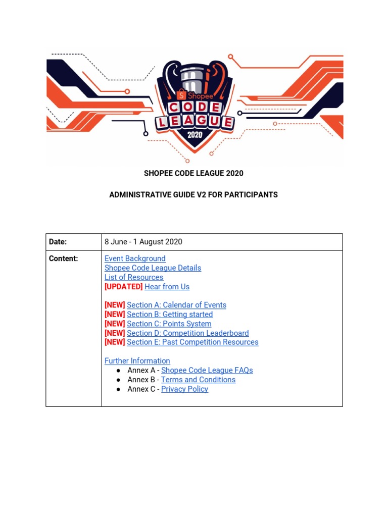 Shopee Code League 2020 Guide | PDF | Computer Vision | Computer ...