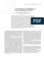 Expression and Regulation of Phospholipase D Isoforms in Mammalian Cell Lines