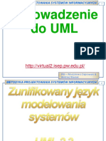 MPSI - W2a - Wprowadzenie Do UML PDF