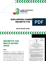 Guía Rápida Sobre El Decreto 749 de Mayo 28 Del 2020