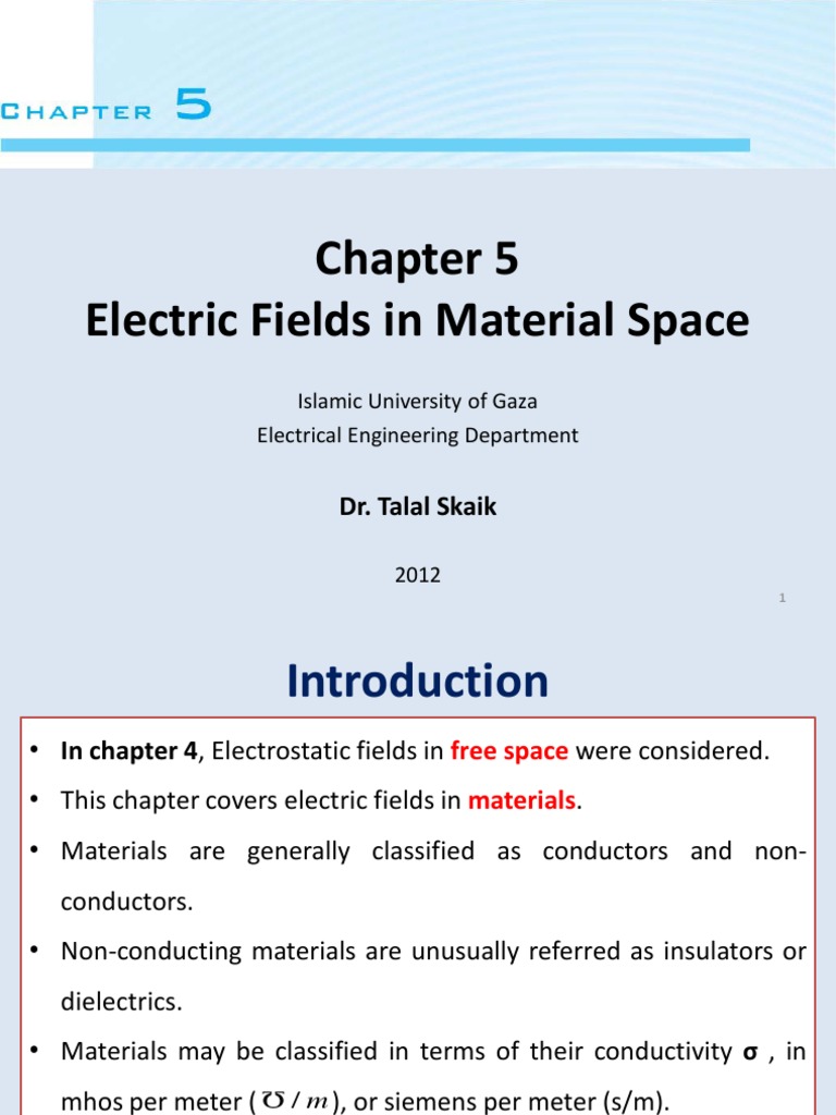 Electric Fields in Conductors and Dielectrics | PDF | Dielectric ...