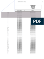 N° Hora Y Fecha Codigo