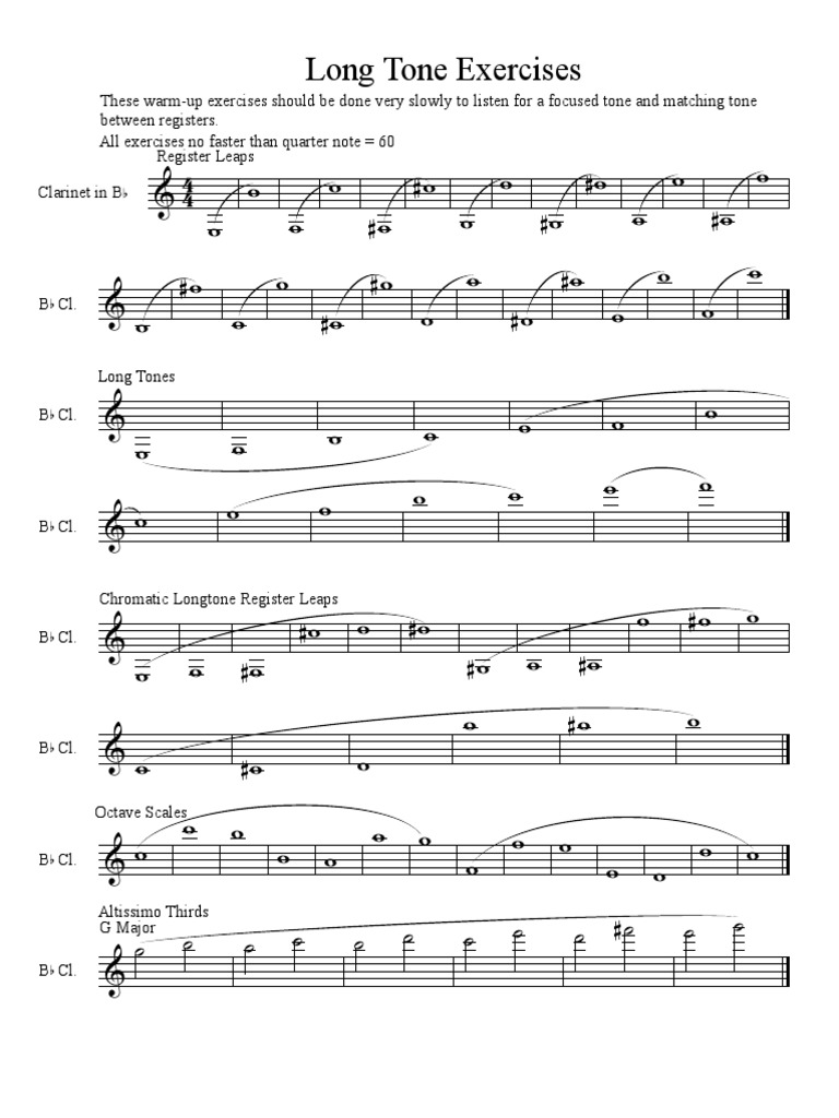 Warm Up Materials PDF Musical Techniques Musical Instruments