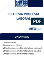Reforma Prosesal Laboral  MTSS