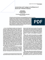 Babad - Nonverbal Communication and Leakage in The Behavior of Biased and Unbiased Teachers