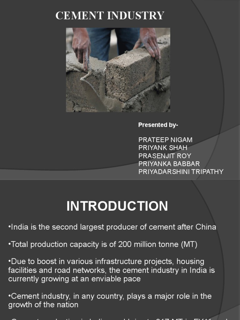 Overview of India's Cement Industry | PDF | Cement | Investing