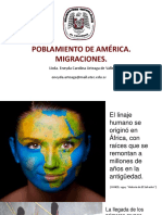 Poblamiento de América. Migraciones PDF