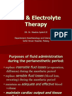 Fluid & Electrolyte Therapy