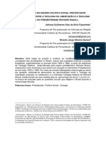 Modificações No Ideário Político Social Protestante: Aproximações Entre A Teologia Da Libertação e A Teologia Radical Do Presbiteriano Richard Shaull.