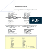 Plural Nouns and Simple Present Tense Practice