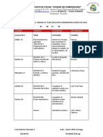 Horario de Actividades