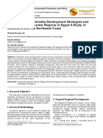 Indicators For Sustainable Development Strategies and Components of Tourism Regions in Egypt A Study of Alexandria and The Northwest Coast