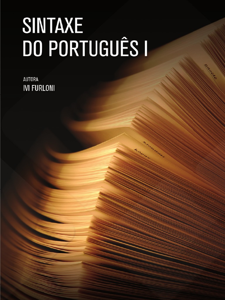 Sintaxe do portugu s i pdf assunto gram tica sintaxe
