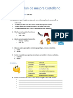 PLAN DE MEJORA Castellano