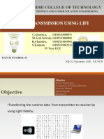 Data Transmission Using Lifi: Dhirajlal Gandhi College of Technology