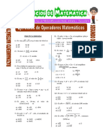 Ejercicios de Operadores Matemáticos para Segundo de Secundaria PDF