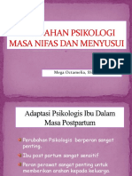 Perubahan Psikologi Masa Nifas Dan Menyusui