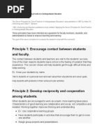 Principle 1: Encourage Contact Between Students and Faculty