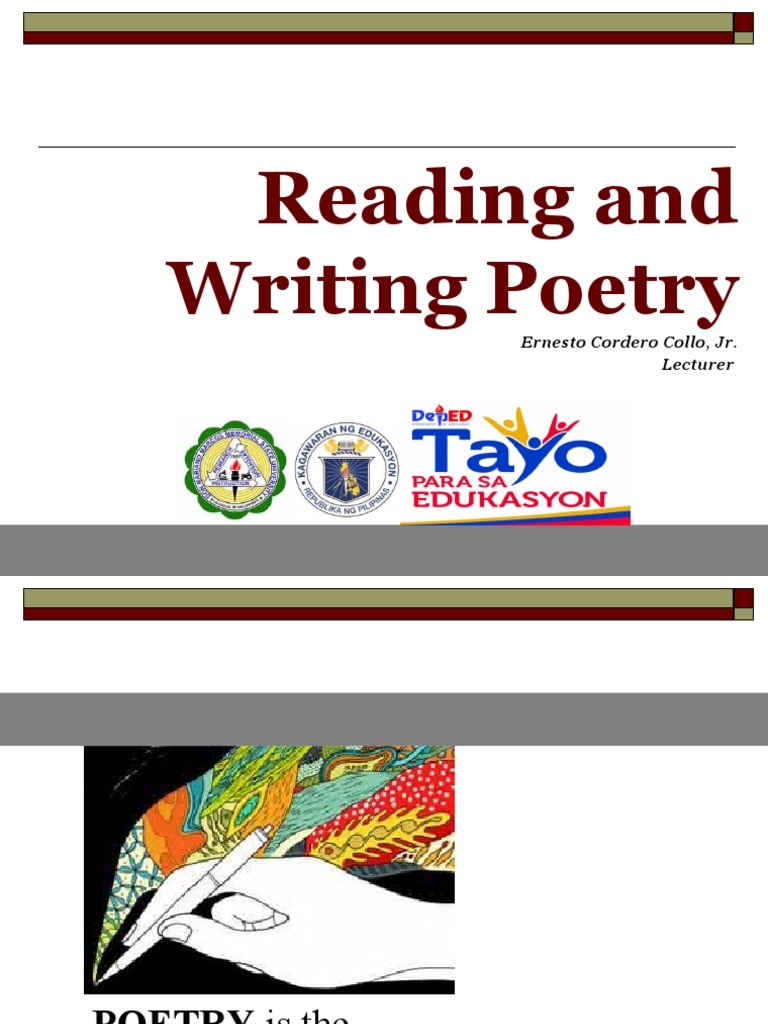 Reading and Writing Poetry PDF Metre (Poetry) Poetry