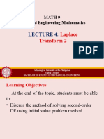 Laplace Transform 2: Math 9 Advanced Engineering Mathematics