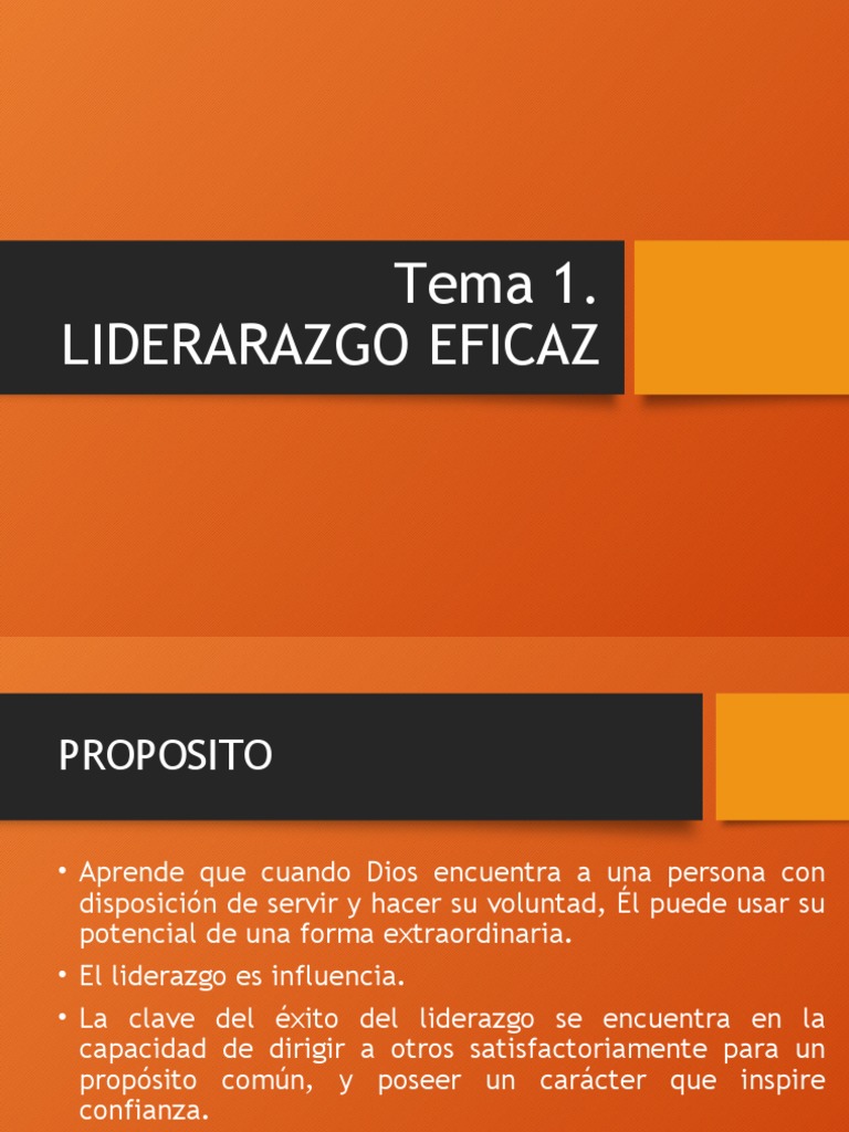 Liderazgo Eficaz | PDF | Jesús | Cristo (título)