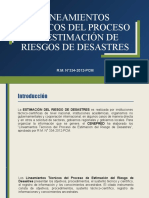 Lineamientos Técnicos Del Proceso de Estimación de Riesgos de Desastres