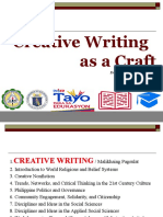 Creative Writing As A Craft: Ernesto Cordero Collo, Jr. Lecturer