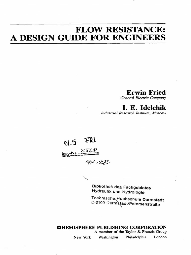 Idelchik's Flow Resistance Guide | PDF | Plumbing | Chemical Engineering