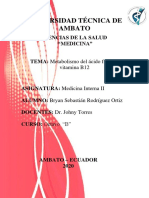 METABOLISMO DEL AC FOLICO Y B12