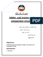 Adder, Sub Tractor and Comparator Circuits: Objectives