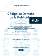 BOE-248 Codigo de Derecho de La Publicidad