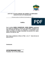 Junta de Accion Comunal Del Barrio Las Mercedes