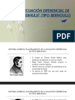 Ecuación Diferencial de Verhulst (Tipo Bernoulli)