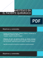 Conceptos clave de la anestesia en el paciente quirúrgico