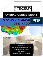 DISEÑO Y PLANEAMIENTO DE MINADO EN OPERACIONES MINERAS