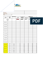 Formato de Clasificacion Vehicular: Tramo de La Carretera Sentido Ubicación DIA