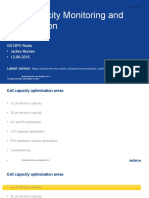 Capacity - Cell Capacity Optimisation