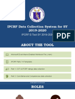 IPCRF Data Collection System For SY 2019-2020