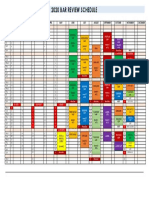 2020 Bar Review Schedule: HH H HH H HH HHH HH HH GG GG H H H