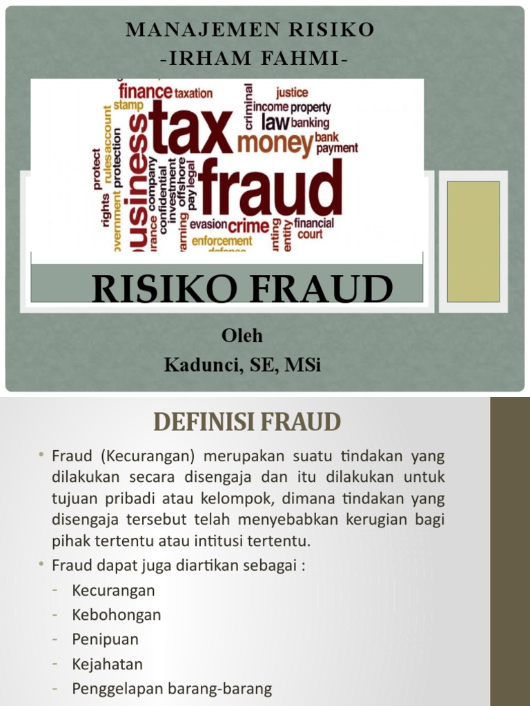 Manajemen Risiko Fraud di Perusahaan | PDF | Karier & Perkembangan ...
